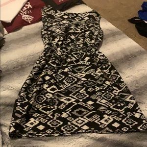 Black and white women’s dress